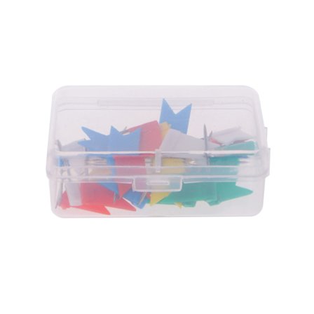 30 ST Flaggmarkör Form Kartnålar Kork Anslagstavla Trycknål Diverse kontorshem