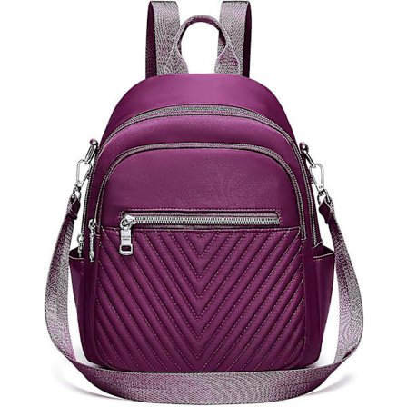 Rygsæk Dame Skuldertaske 2 I 1 Nylon Vandtæt Rygsæk Lille Skolerygsæk Daglig Rygsæk Anti-tyveri Rygsæk Til Afslappet Skole Rejse Vandring Arbejde