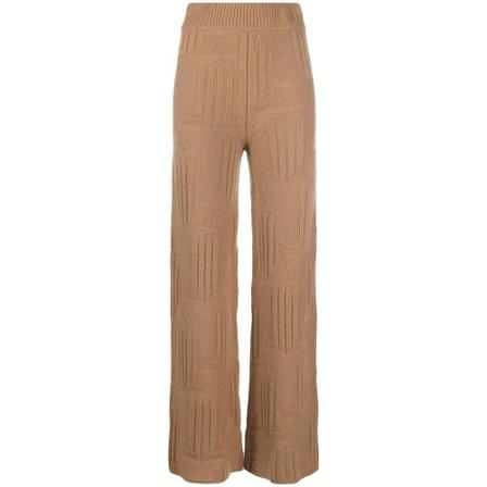 Lanvin, Wide Trousers Beżowy, Kobieta, Rozmiar: S