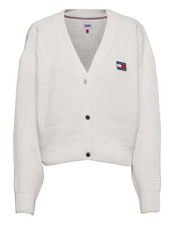 Tjw Bxy Badge Cardigan White Tommy Jeans