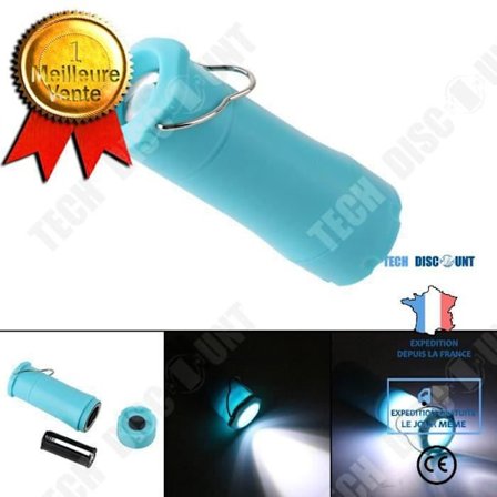 TD Campingtältlampa 3W - LED-lyktalampa Vandring utomhusfacklalampa - extra ljusblå