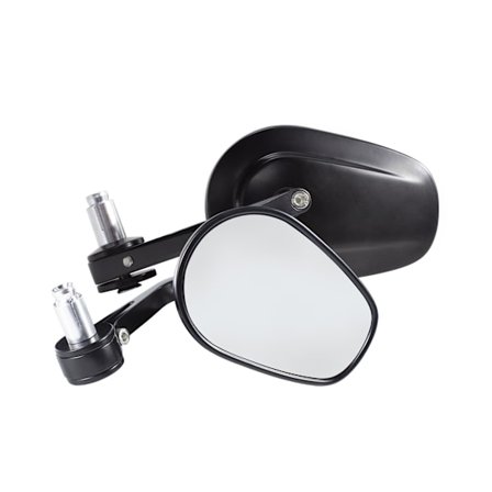 Universal Motorcykel Speglar, 1 Par 22mm Styre Oval Sidospegel