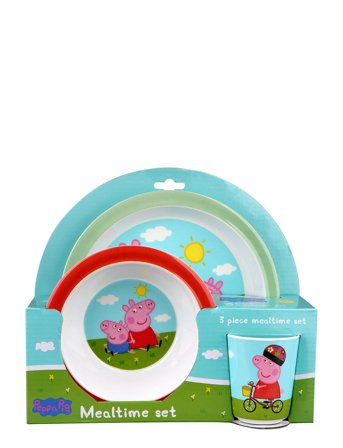 Barbo Toys | Peppa Pig - 3 Piece Melamine Set | ONE SIZE