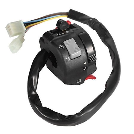 Motorcykel Styr Kontrolkontakt Forlygte Blinklys Lys Horn Knap Samling