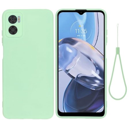 Matte Liquid silikone cover til Motorola Moto E22i / Motorola Moto E22 - Grøn