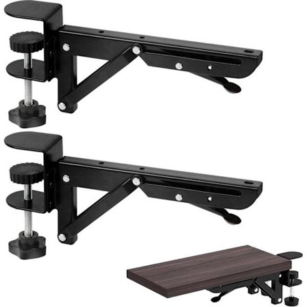 ING Tastatur skuffe - Sammenklappeligt hyldebeslag - Sammenklappeligt retvinklet skrivebordshyldebeslag (to styk)