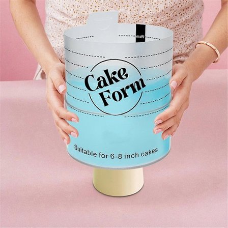 Säädettävä pyöreä rengasmuotti kakkuun, sisäänvedettävät työkalut fondantille, mousse-kakkurengas, akryylirengas, kakku