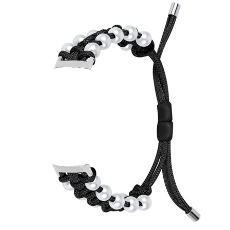 Vævet stof urrem til Fitbit Inspire 3 Sort