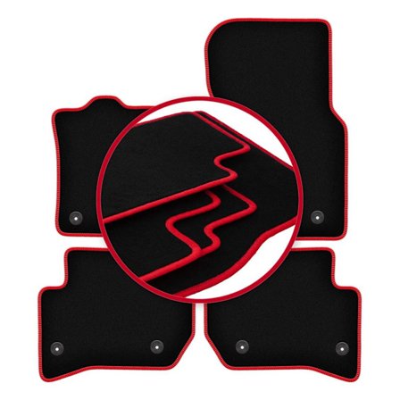 CARLUX-RÖDA bilmattor för: Land Rover Velar SUV (2017-)_MGF