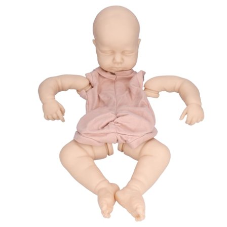 20 tommers Reborn dukke sett realistisk babydukke full body naturtro DIY uferdig dukke sett