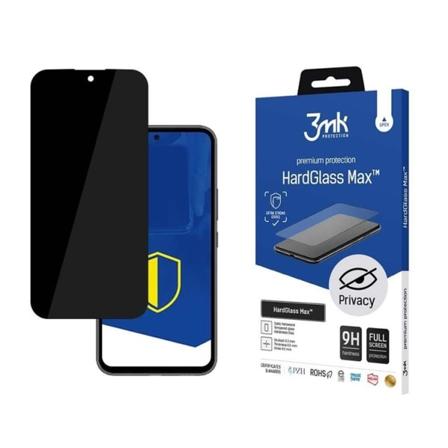 3MK Galaxy A34 5G Härdat Glas Skärmskydd Max Privacy - Svart
