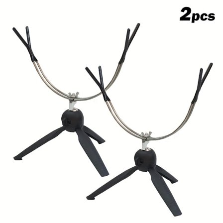 Dobbelt Isfiskestangholder – 360° Justerbart Teleskopstativ | Bærbart og Sammenklappeligt Stativ til Søer, Floder og Både