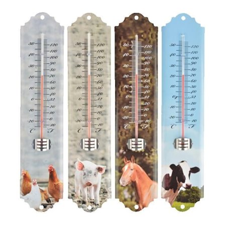 Termometer - L 1,4 cm x B 6,7 cm x H 29,7 cm - Slumptalsmodell