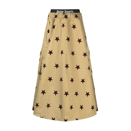 Palm Angels, Palm Angels Skirts Beige Beżowy, Kobieta, Rozmiar: S