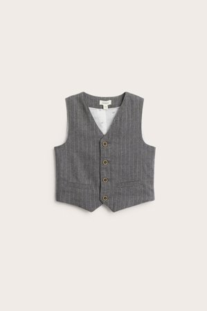 Newbie | Vevd vest | Gråmelert