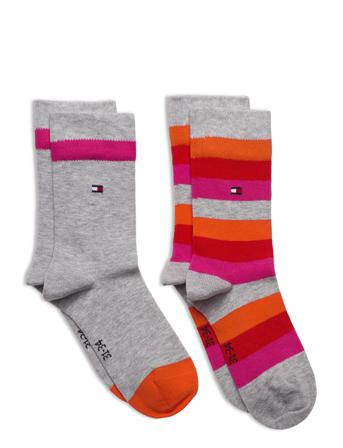 Th Kids Basic Stripe Sock 2P Socks & Tights Socks Multi/mønstret Tommy Hilfiger