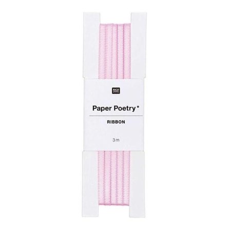 3m ljusrosa satinband