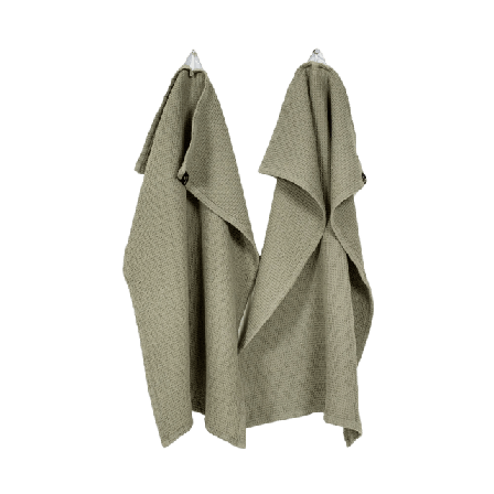 Himla Hetty Kökshandduk Sage 2-pack Badrumstextilier Grön 50X70