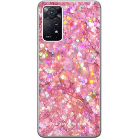 Yhteensopiva Puhelinkuori Xiaomi Xiaomi Redmi Note 11 Pro Cactus and Friends – PinkGlitter