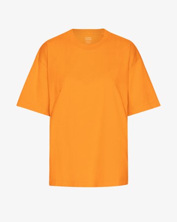 Oversized Organic T-Shirt - Sunny Orange XS
