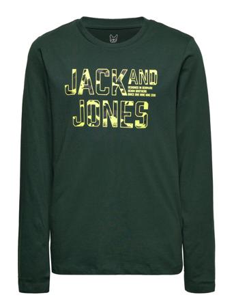 Jcopeacewalker Tee Ls Crew Neck Jnr Langærmet T-shirt Grøn Jack & J S