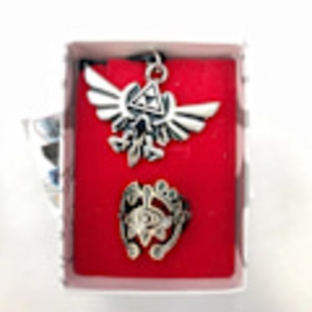 To sett med The Legend of Zelda ring halskjeder
