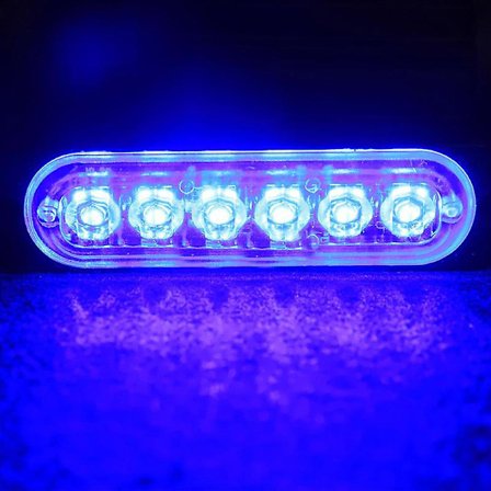 6/12led Strob Varningsljus Billig Strob Grill Blinkande Ljusramp Lastbil Bil Blixtljus Gul Trafikljus 12v 24v Bil Ljus - Varningsljus Assem