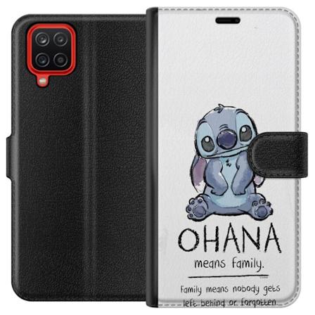 Samsung Galaxy A12 Tegnebogsetui Stitch Ohana