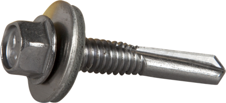 ESSVE Marutex Plateskrue rustfritt stål, med skive 5,5 x 32 mm, 200-pakning, Innfesting