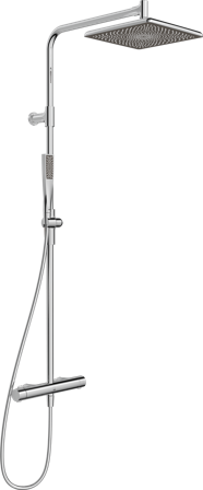 Oras Aurelia Square 4757 Takdusjsett 160 c/c Krom, Baderom