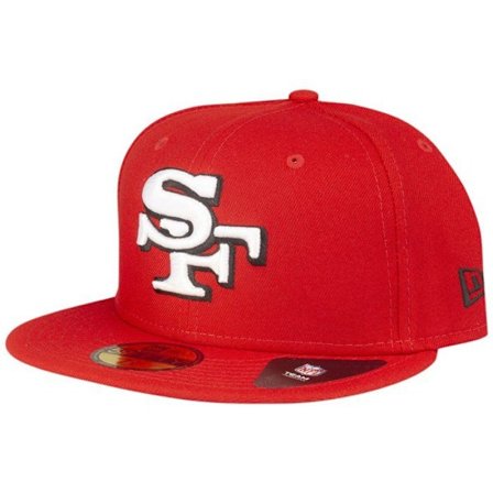 Casquette Fitted 59Fifty - NEW ERA - San Francisco 49ers - Punainen - 100% Polyesteri - Urheiluvaatteet