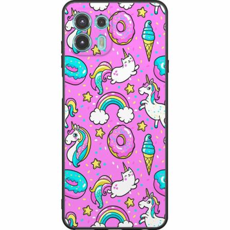 Motorola Edge 20 Lite Svart Skal Unicorns