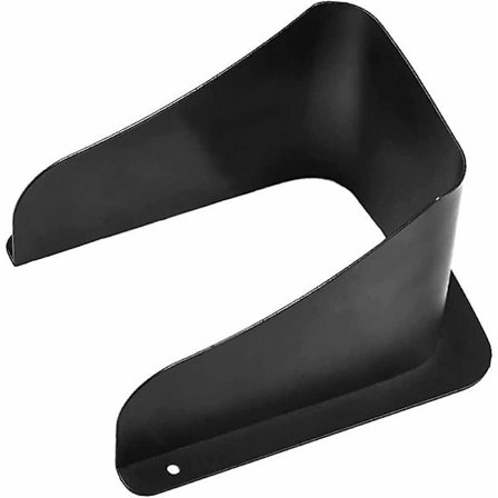 Dørklokke regnskjold, udendørs dørklokke solbeskyttelsesboks, metalstikkontakt regnskjold, holdbar, sort stikkontakt dæksel, egnet til vandtæt 