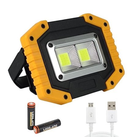 Kraftig 30W Oppladbar LED Arbeidslampe - Bærbar Vanntett Spotlight & Flomlys for Camping