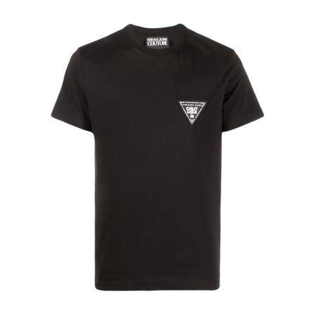 Versace Jeans Couture, T-Shirts Zwart, Heren, Maat:XS