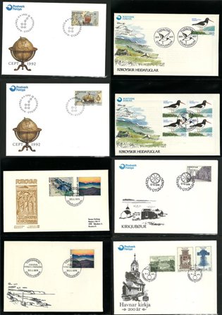 Færøerne frem til 1992 - Samling med FDC i 6 album