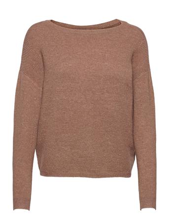 Onlprime L/S Pullover Knt Brown ONLY