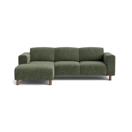 Toledo chaiselong sofa, venstrevendt - Genesis Grøn - 238x152x78 - Sofa, chaiselong