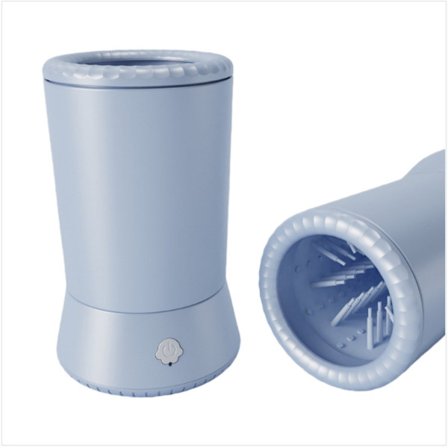 Bärbar Elektrisk Djurtassrengörare - USB Uppladdningsbar, Enknappsrengöring, Skonsam Rengöring för Små och Medelstora Hu