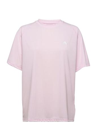 Designed To Move Studio Boyfriend Tee W Pink Adidas Performance