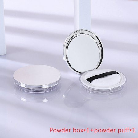 Ultraohut muovinen puuterirasia Loose Pot Travel Makeup Sifter Co