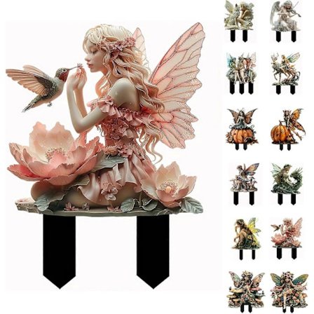 Boheme Fe-Potte Dekoration, 2D Fe-Have Plante Tilbehør, Fe-Have Figurer til Potteplanter og Havehave Græs Dcor