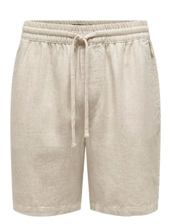 ONLY & SONS | Onstel Visc Lin Shorts 0075 Cs | L