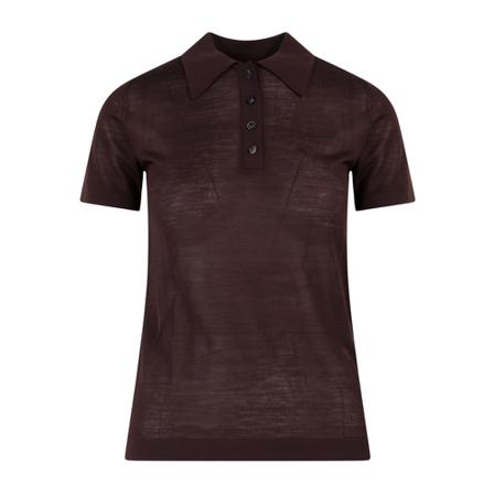 Nanushka Polo brun, Dam Polotröjor, Dam, Storlek: XS