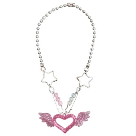 ​Sweet Cool Heart Wing Star Choker Halskjede Mote Bead Halskjede Smykker Enkelt kragebenskjede Halskjede Punk smykker