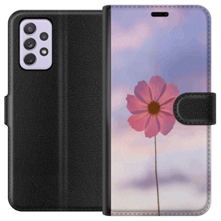 Plånboksfodral till Samsung Galaxy A52s 5G med Rosa blomma