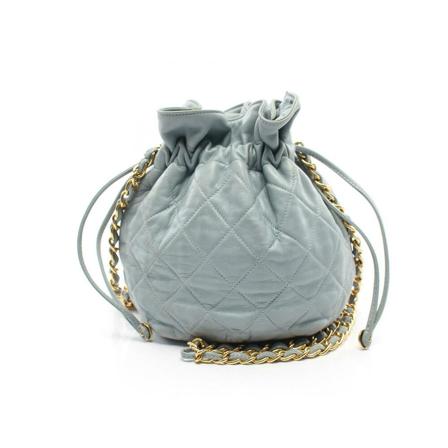 Chanel Vintage Pre-owned Bucket Tas , Blauw , Dames , Maat: ONE Size Vintage Tassen
