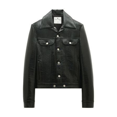 Courrèges, Leather Jackets Zwart, Heren, Maat:M