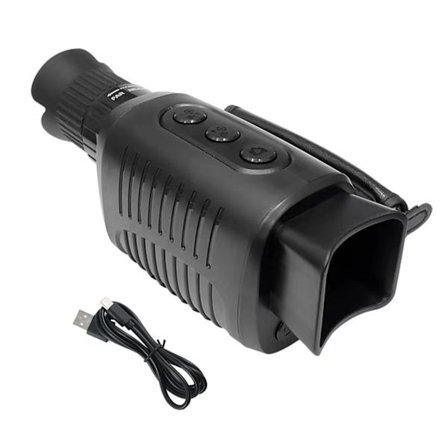 Infraröd Mörkerkikare 7 Nivåer IR Justering Utomhus Monokulärt Teleskop USB-Kabel