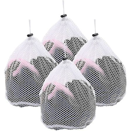 Vaskenett, 4 stk. vaskeposer, vaskenett for vaskemaskin, vaskenett, nettingvaskepose for undertøy, skjorter, sokker, undertøy